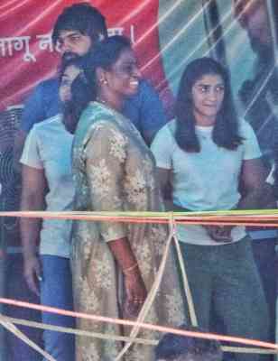 'She is first an athlete': PT Usha meets protesting wrestlers at Jantar Mantar