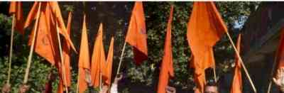 BJP, Bajrang Dal workers recite Hanuman Chalisa at Congress office in Hyderabad