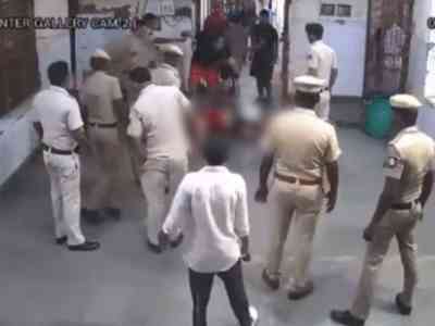 Another CCTV footage shows Tillu Tajpuriya murdered in prison officials' presence