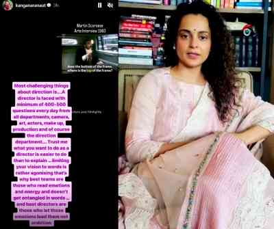 Kangana Ranaut reveals the most challenging thing about directing a film