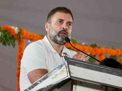In run-up to K'taka polls, Rahul minces no words to target BJP over Adani issue