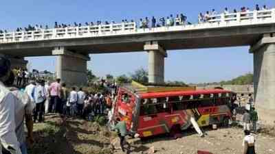 Fifteen killed as bus falls into river in MP's Khargone