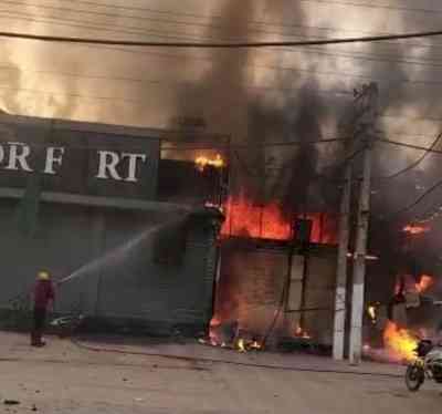 Gurugram: Fire in wine shop, foreign liquor worth Rs 4-5 cr gutted