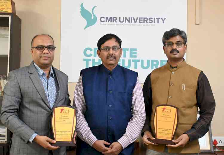 ICCI confers CMR University with prestigious awards in  Research and placement categories 