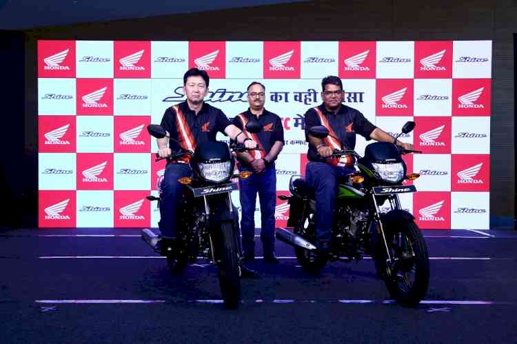 Honda ups the ante in 100-110cc commuter segment, Launches the all-new Shine 100 in Uttar Pradesh