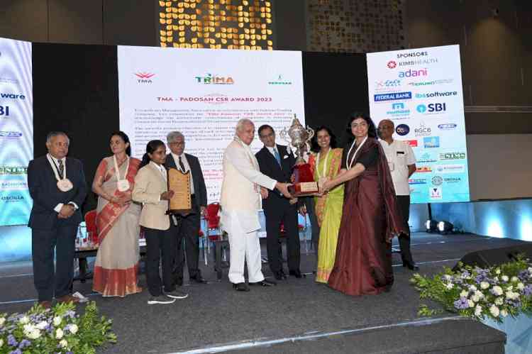 UST Receives TMA Padosan CSR Award from Kerala Governor