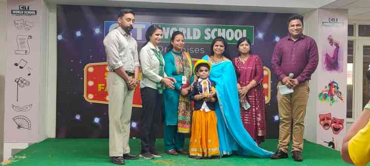 Harshant Rai wins third position in Sahodya Inter School Fancy Dress Competition 
