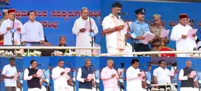 27 oppn leaders attend K'taka CM Siddaramaiah's oath ceremony in B'luru