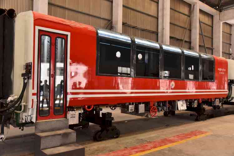 Narrow Gauge Coaches made by RCF Kapurthala for Kalka-Shimla Railway unveiled and ready for trial