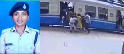 RPF woman constable saves life of passenger at Hyderabad railway station