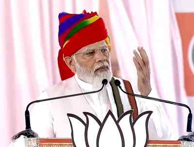Modi attacks Cong in Ajmer, says it does not discriminate against anyone in looting