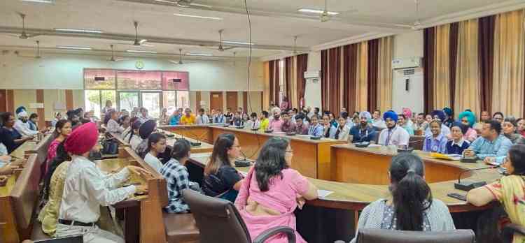 DC felicitates 67 toppers of class 10 and 12