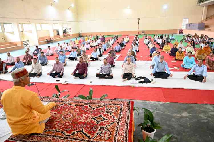 Yoga, Meditation programmes held under LiFE mission at Nauni