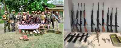 Manipur: Security forces recover 40 looted sophisticated arms