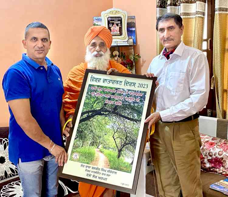 Pictorial visuals depicting World Environment Day launched by MP Sant Balbir Singh Seechewal 