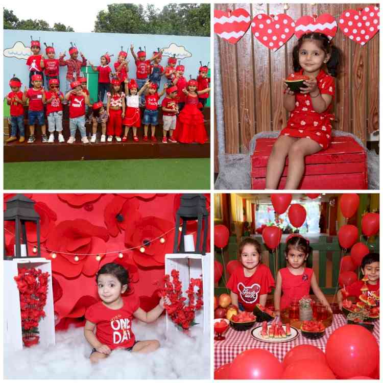 Ivy World Play School organised Red Day celebration 