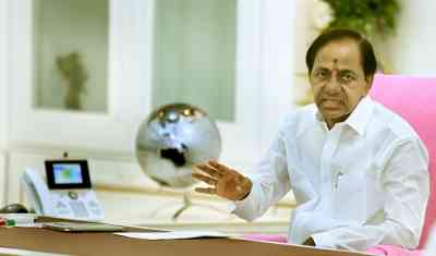 KCR lays foundation for BRS Centre for Excellence & HRD