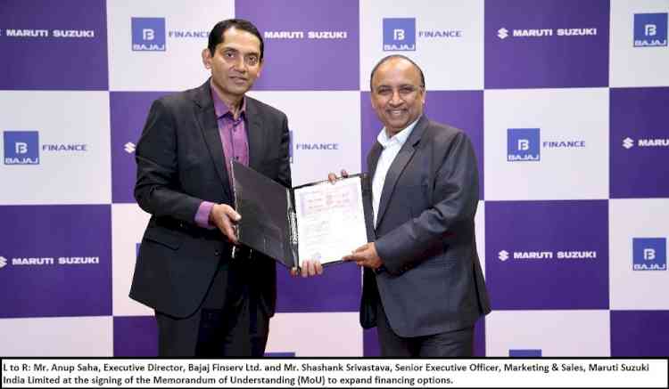 Maruti Suzuki partners with Bajaj Finance to expand financing options 