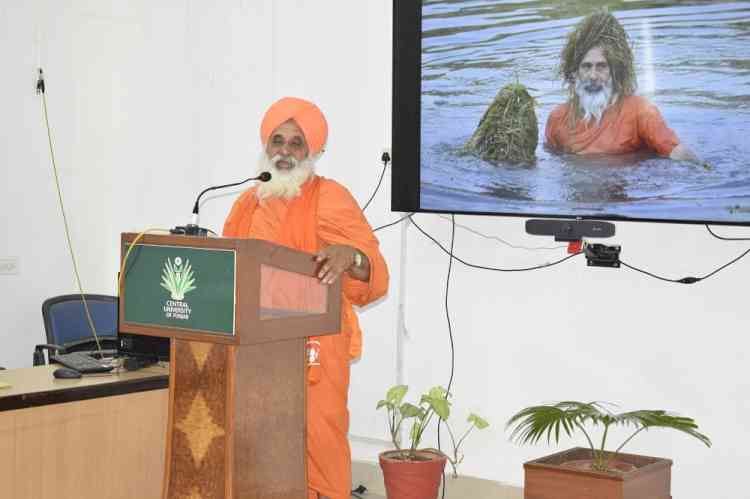 Central University of Punjab organized lecture by acclaimed environmentalist and Rajya Sabha MP Sant Balbir Singh Seechewal