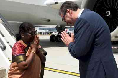 President Murmu reaches Serbia on 3-day state visit