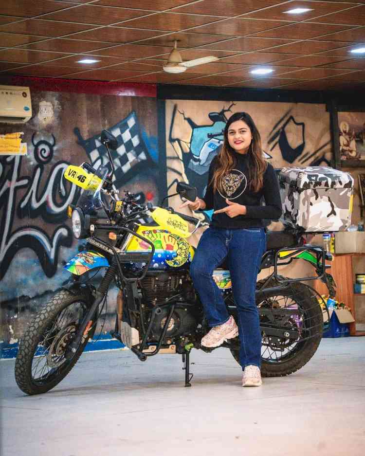 From Mumbai, India’s First Female Motorbike Vlogger RiderGirl Vishakha Sets Out on an International Road Adventure to Nepal