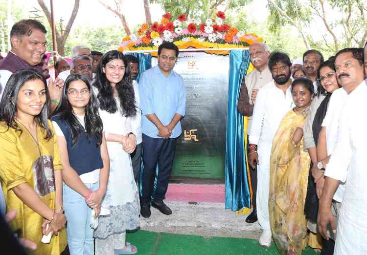 Cyient Foundation in collaboration with 100 Days Later Foundation announce the foundation laying of the first Rural Skill Development Centre