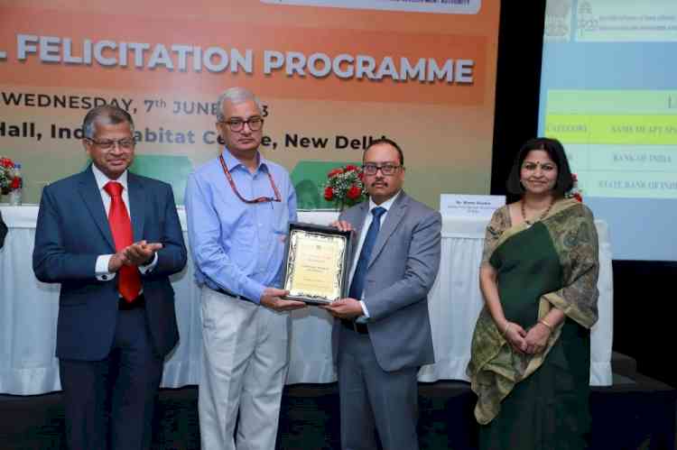 Bank of India wins awards and a nomination for highest enrollment of Atal Pension Yojana accounts in FY2022-23