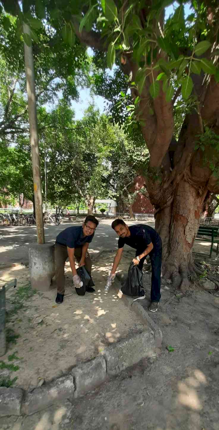 Cleanliness Drive at Student Centre during Vacations