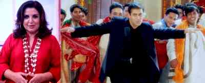 Farah says half of Salman's song 'Saajan Ji Ghar Aaye' was shot by a duplicate