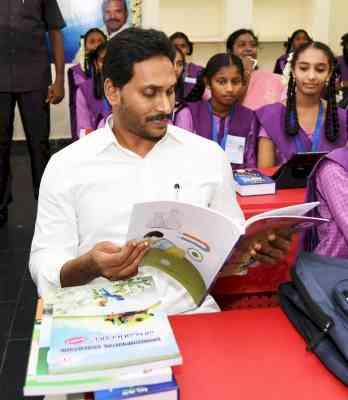 Andhra CM sits in classroom after launching IFP