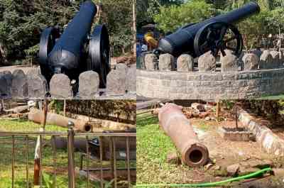 Two 167-year-old British-era cannons, that once protected Mumbai, 'deployed' again