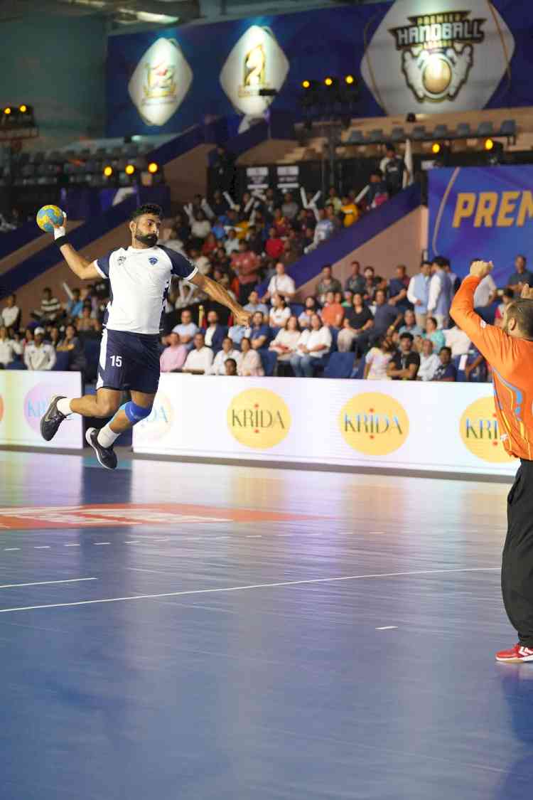 Rajasthan Patriots record a stellar victory against the Golden Eagles Uttar Pradesh in Match 12 of the Premier Handball League