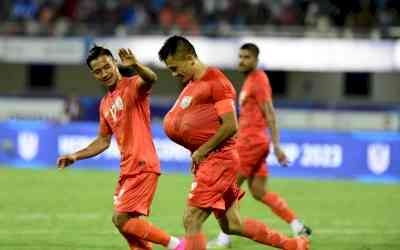 Sunil Chhetri announces wife's pregnancy in style after scoring 86th goal for India
