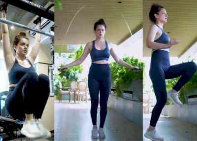 Kangana Ranaut returns to exercise routine after two year break, shares video of workout session