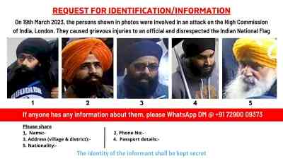 NIA releases pictures of accused involved in attack on High Commission in London