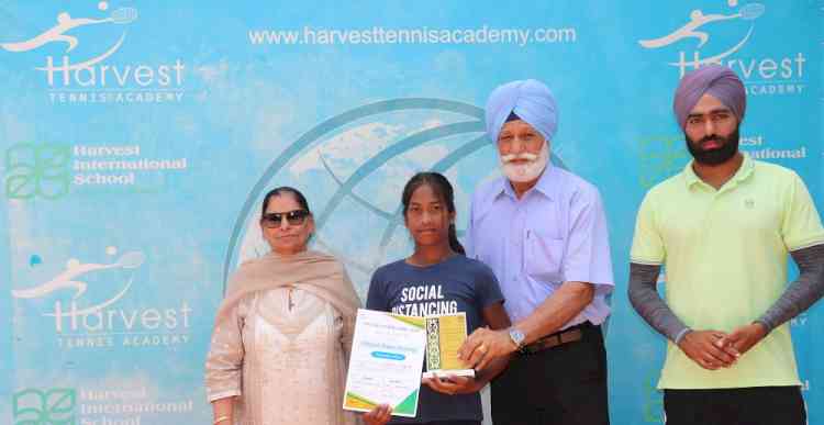 Harvest Trainees shine at All India Super Series tennis tournaments held at Jassowal