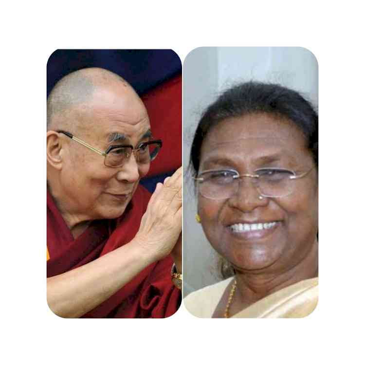 The Dalai Lama congratulated the President of India on Her Birthday