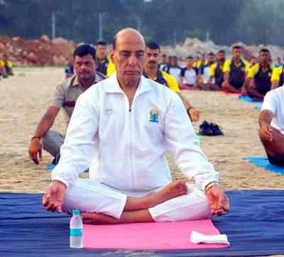 Naval officers to perform yoga on board INS Vikrant, Rajnath to join