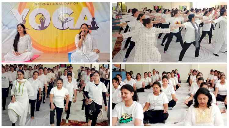 Innocent Hearts Group celebrates International Yoga Day with the theme `Yoga for Vasudhaiva Kutumbakam’