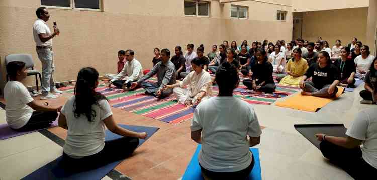 CMR University celebrates International Yoga Day, promoting mindfulness and harmony among students