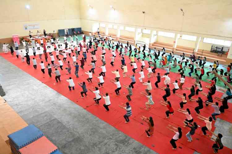 Yoga Day celebrated at UHF Nauni