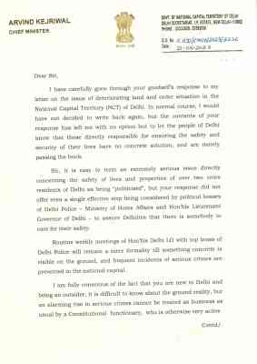 Kejriwal accuses LG of passing the buck, calls him an 'outsider'