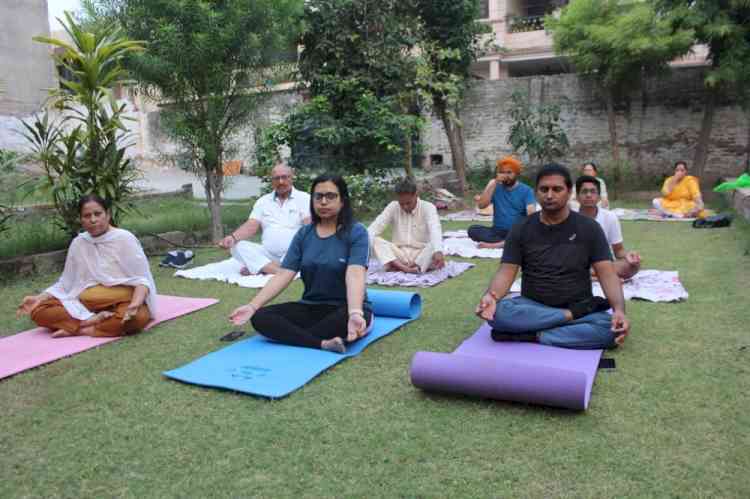 MLA and DC exhort people to make Yoga part of daily routine for healthy life