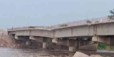 Bridge caves in in Bihar's Kishanganj