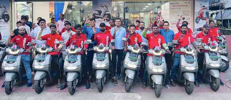 TVS Motor Company strengthens its electrification journey; announces association with Zomato to accelerate last mile green deliveries
