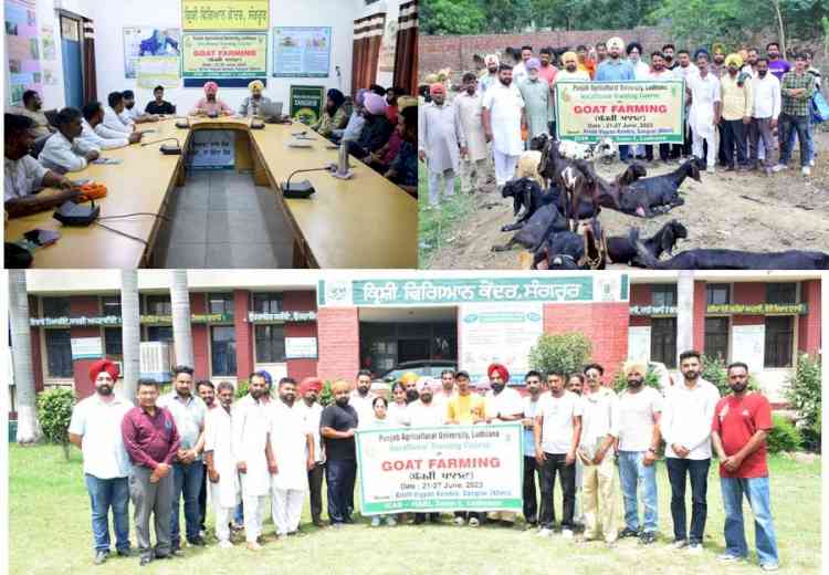 Five days vocational training course on “goat farming” at KVK, Sangrur