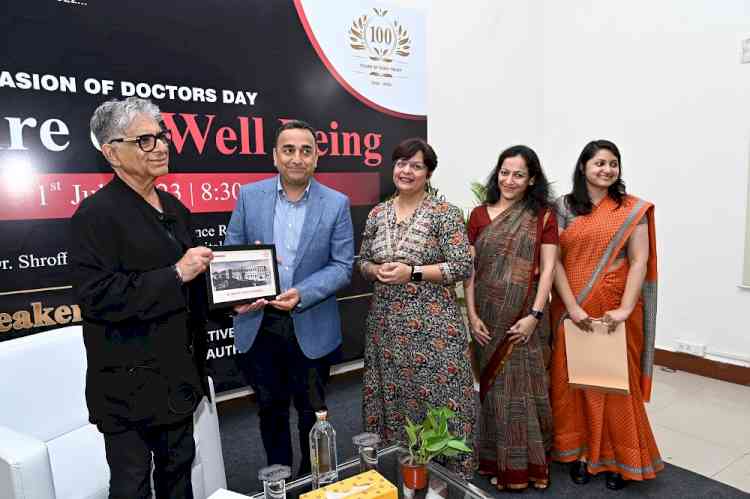 Glimpse into Future of Wellbeing: Dr. Deepak Chopra addresses importance of well-being at Dr. Shroff's Charity Eye Hospital on occasion of Doctor’s Day