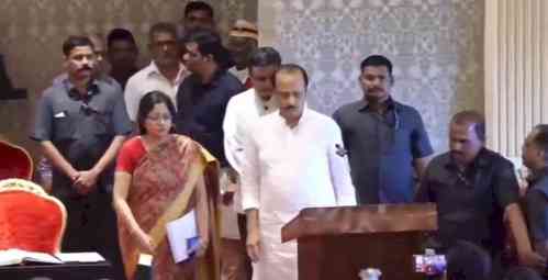 Maha: Ajit Pawar 'splits' NCP, sworn-in as Deputy CM for 3rd time in 3 years