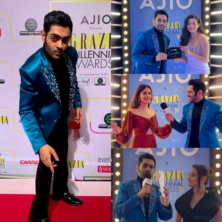 Karan Singh Chhabra Hosts at Grazia Millennial Awards, Spreads Humour At The Red Carpet 