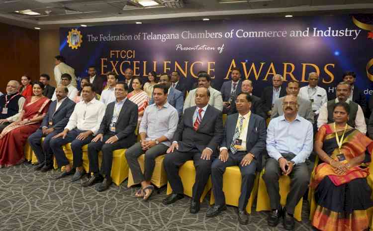 KT Rama Rao presented FTCCI Excellence Awards